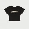 CHERRY Joyride Baby Tee (Faded Black)