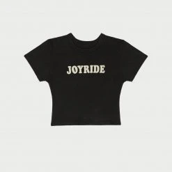 CHERRY Joyride Baby Tee (Faded Black)