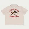Ready To Wear Cherry Dogs Bowling Shirt (Cream)