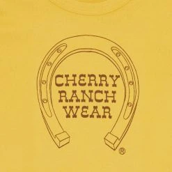 CHERRY Womens Horseshoe Baby Tee (Honey)