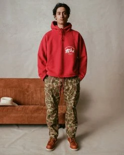 Cherry Valley Ranch Poncho Hoodie (Cardinal)