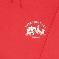 Cherry Valley Ranch Poncho Hoodie (Cardinal)