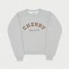 CHERRY Sweatshirts Athletic Crewneck (Heather Grey) 2 CHERRY Sweatshirts Athletic Crewneck (Heather Grey)