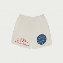 CHERRY All American Midweight Sweatshorts (Cream)