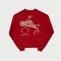 CHERRY Sweatshirts Auto Paint Midweight Crewneck (Chilli)