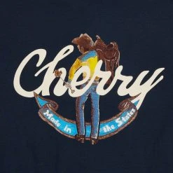CHERRY Cattleman Inside Out Crewneck (Navy)