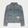 CHERRY Denim Paint Jacket (CL2 Wash) Ready To Wear 2 CHERRY Denim Paint Jacket (CL2 Wash) Ready To Wear