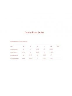 CHERRY Denim Paint Jacket (CL2 Wash) Ready To Wear