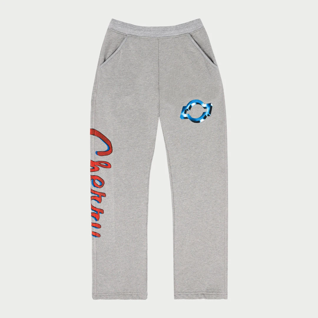 CHERRY Emblem Relaxed Midweight Sweatpants (Heather Grey) 3 CHERRY Emblem Relaxed Midweight Sweatpants (Heather Grey)