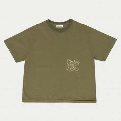 CHERRY Tees & Longsleeves Bull Dog Boxy T-Shirt (Thyme)