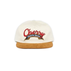 CHERRY Quality Denim Hat (Cream) Headwear
