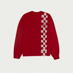 CHERRY Hi Performance L/S Pocket Tee (Cardinal) Tees & Longsleeves