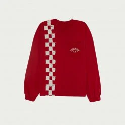 CHERRY Hi Performance L/S Pocket Tee (Cardinal) Tees & Longsleeves