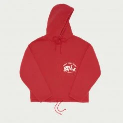 Cherry Valley Ranch Poncho Hoodie (Cardinal)