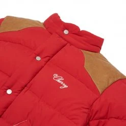 CHERRY Western Puffer Jacket (Red)
