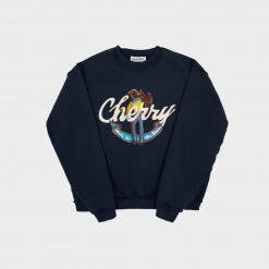 CHERRY Cattleman Inside Out Crewneck (Navy)