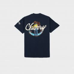 CHERRY Cattleman Cigarette Pocket Tee (Navy)