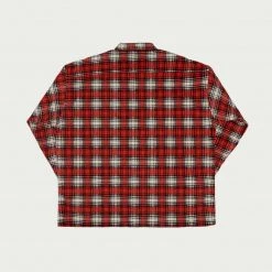 Archive Printed Plaid Shirt (Red)