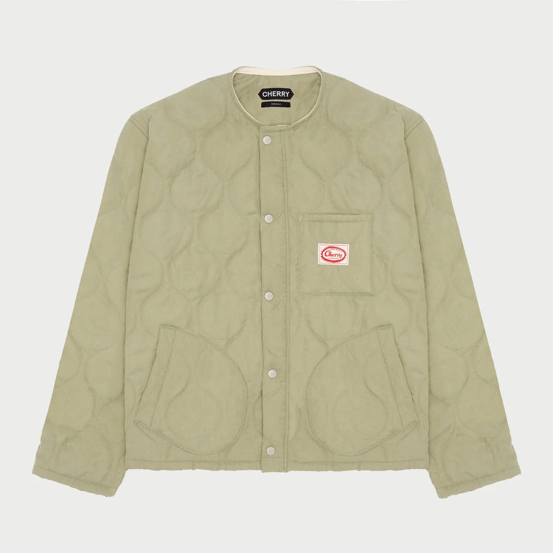 CHERRY Quilted Shell Jacket (Sage) 3 CHERRY Quilted Shell Jacket (Sage)