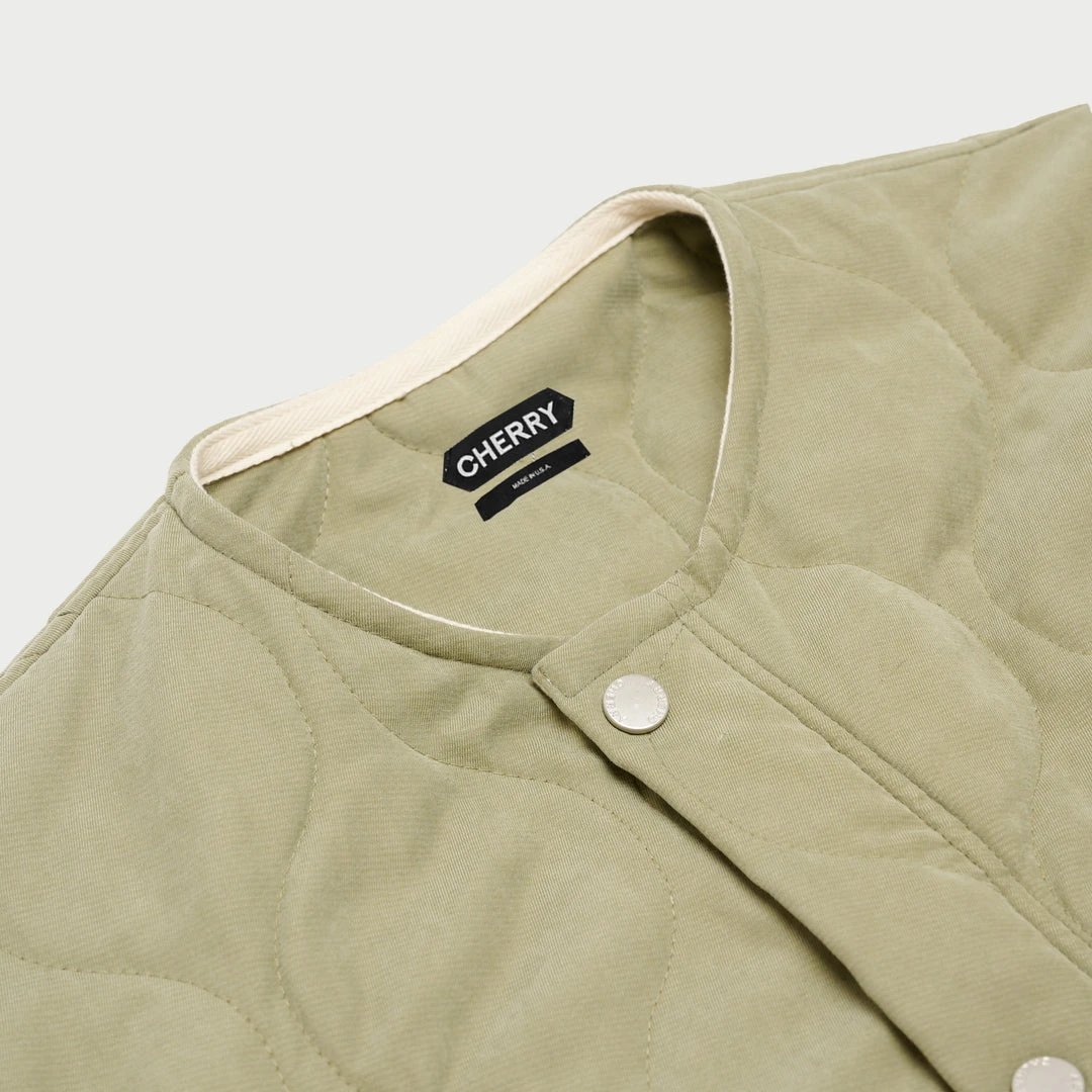 CHERRY Quilted Shell Jacket (Sage) 7 CHERRY Quilted Shell Jacket (Sage)