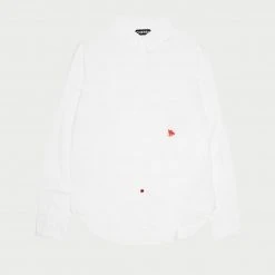 CHERRY Poplin Button Down Shirt (White)