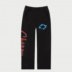 CHERRY Emblem Relaxed Midweight Sweatpants (Faded Black)