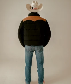 CHERRY Western Puffer Jacket (Black)