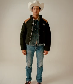 CHERRY Western Puffer Jacket (Black)