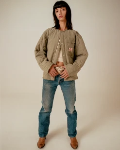 CHERRY Quilted Shell Jacket (Sage) 22 CHERRY Quilted Shell Jacket (Sage)