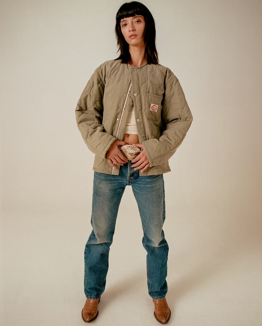 CHERRY Quilted Shell Jacket (Sage) 11 CHERRY Quilted Shell Jacket (Sage)