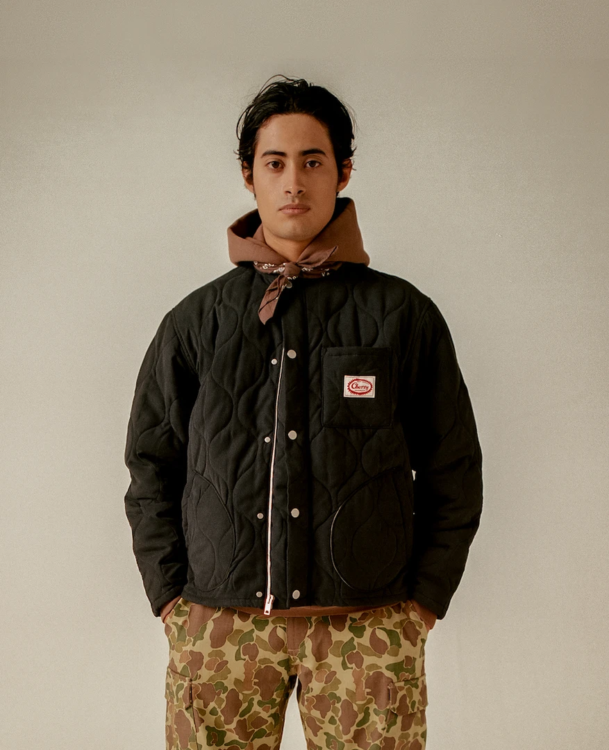 CHERRY Quilted Shell Jacket (Sage) 14 CHERRY Quilted Shell Jacket (Sage)