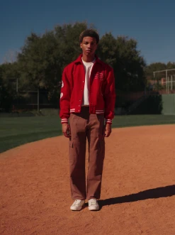 CHERRY Ready To Wear Hi-Performance Varsity Jacket (Red)