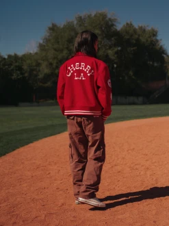 CHERRY Ready To Wear Hi-Performance Varsity Jacket (Red)