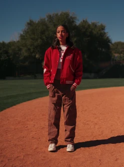 CHERRY Ready To Wear Hi-Performance Varsity Jacket (Red)