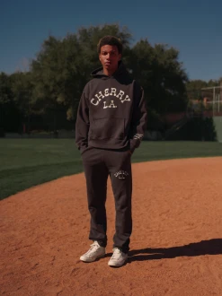 CHERRY Midweight Boxing Hoodie (Off Black)