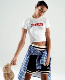 CHERRY Joyride Baby Tee (White)