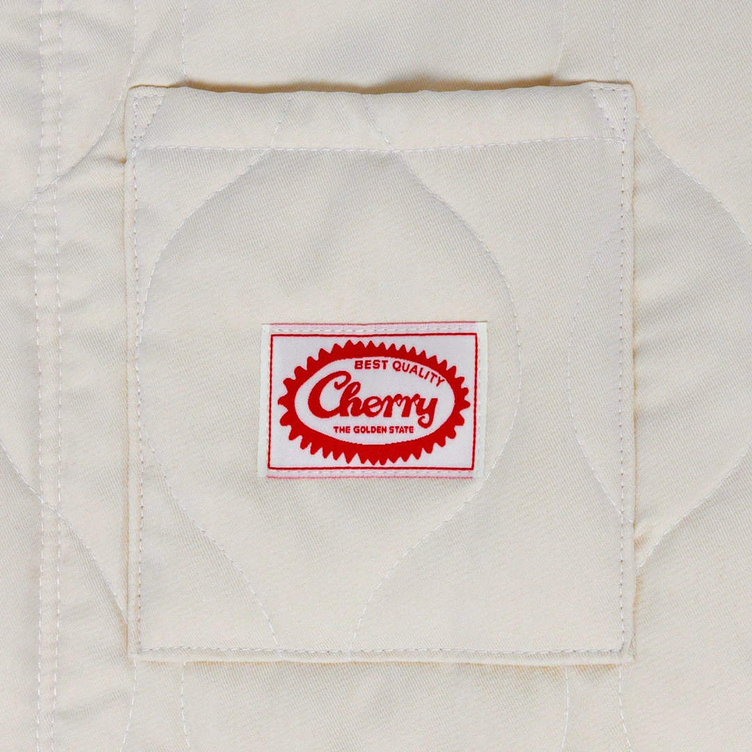 CHERRY Quilted Shell Jacket (Ivory) Ready To Wear 4 CHERRY Quilted Shell Jacket (Ivory) Ready To Wear