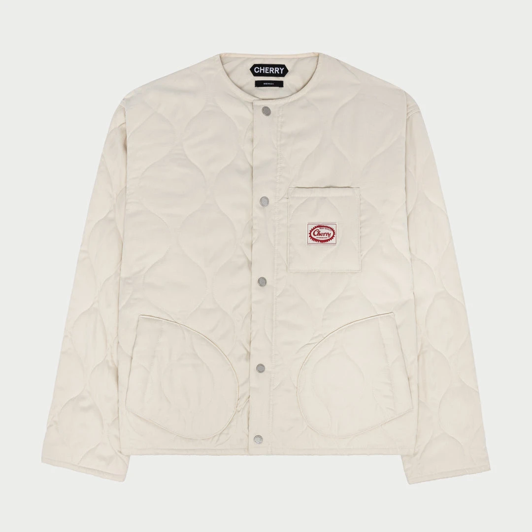 CHERRY Quilted Shell Jacket (Ivory) Ready To Wear 3 CHERRY Quilted Shell Jacket (Ivory) Ready To Wear