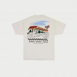 Cherry Diner S/S Pocket Tee (Cream)