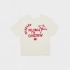 CHERRY My Heart Baby Tee (Cream) Womens
