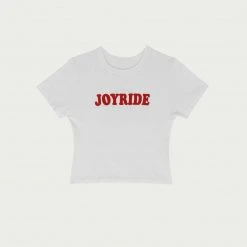 CHERRY Joyride Baby Tee (White)