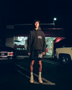 CHERRY Sunrise Poncho Hoodie (Navy)